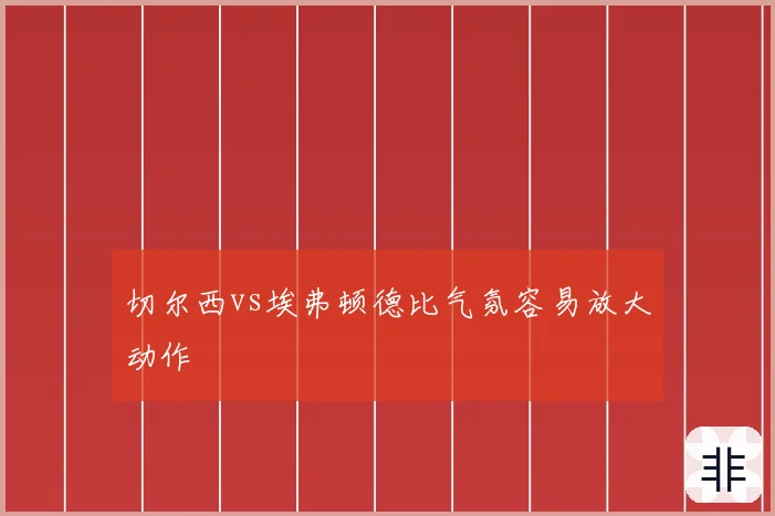 切尔西vs埃弗顿德比气氛容易放大动作